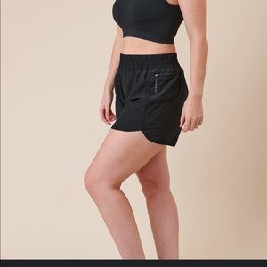 NWOT Paragon High Rise Track Shorts in Gray